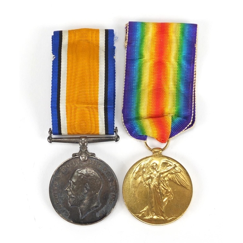 142 - British Military World War I pair awarded to 82058.PTE.1.W.J.FORSBREY.R.A.F.