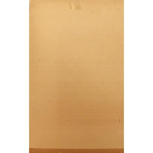 855 - Portrait of a Pierrot, Irish school gouache on card, bearing a signature Markey, 34.5cm x 21.5cm
