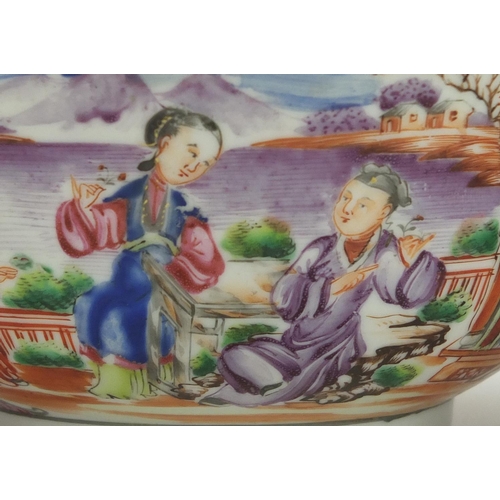 209 - Three Chinese porcelain bowls including a pair hand painted with Thousand Flowers, the largest 14cm ... 