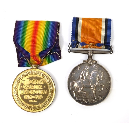 134 - British Military First World War medal group relating to W J Capon comprising a trio, awarded to 396... 