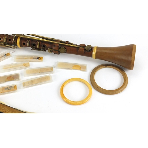 51 - Two Victorian flutes with accessories comprising a boxwood example with ivory mounts by William Milh... 