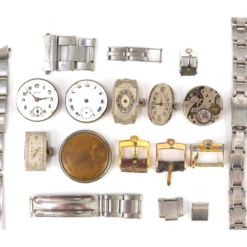 670 - Rolex wristwatch movements and straps