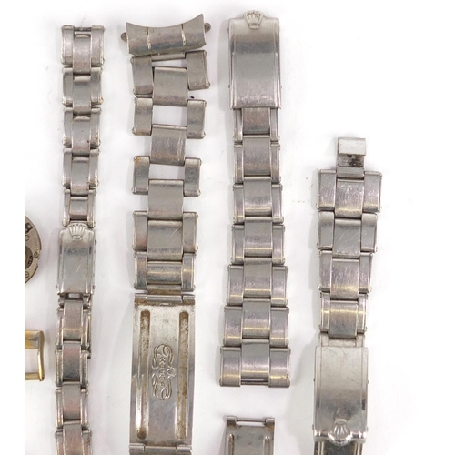 670 - Rolex wristwatch movements and straps