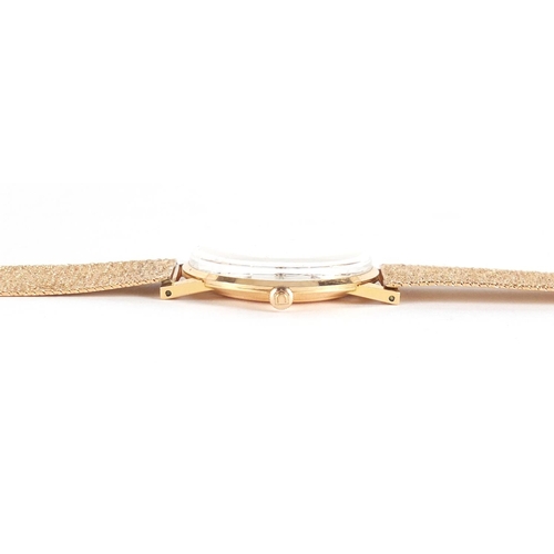 668 - Gentleman's 18ct gold Universal Genève Vanguard 1107 wristwatch with unmarked gold strap (tests as 1... 