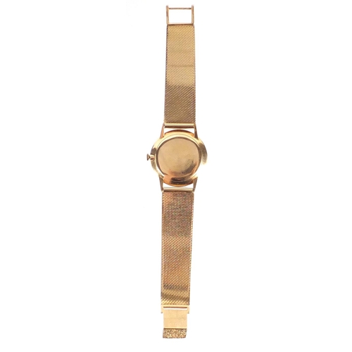 668 - Gentleman's 18ct gold Universal Genève Vanguard 1107 wristwatch with unmarked gold strap (tests as 1... 