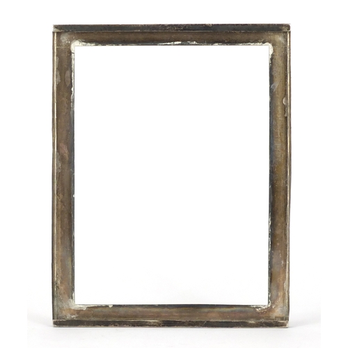 2534 - Rectangular silver photo frame mount with engine turned decoration by Mappin & Webb, Birmingham 1918... 