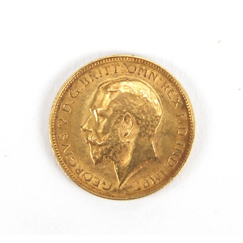 2595 - George V 1918 gold half sovereign