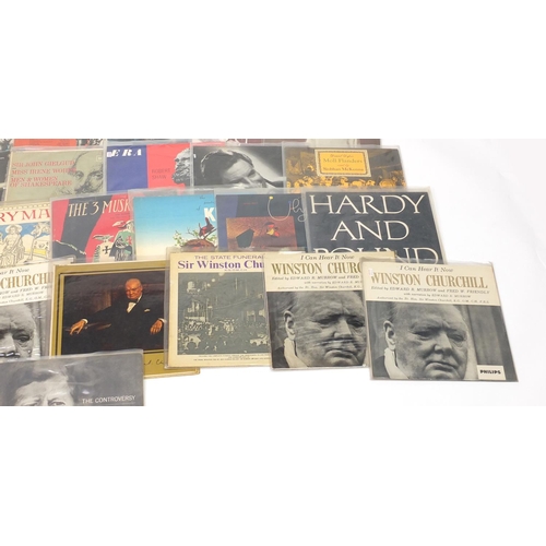 2610 - Vinyl LP's including Spoken Word, Kennedy, Churchill and Poetry