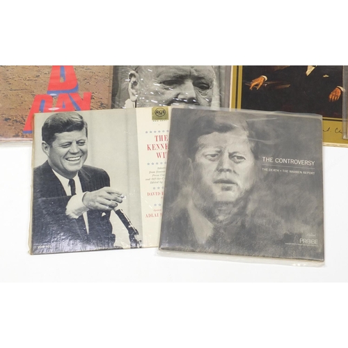 2610 - Vinyl LP's including Spoken Word, Kennedy, Churchill and Poetry