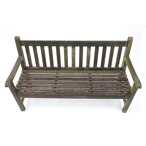 192 - Teak garden bench and table