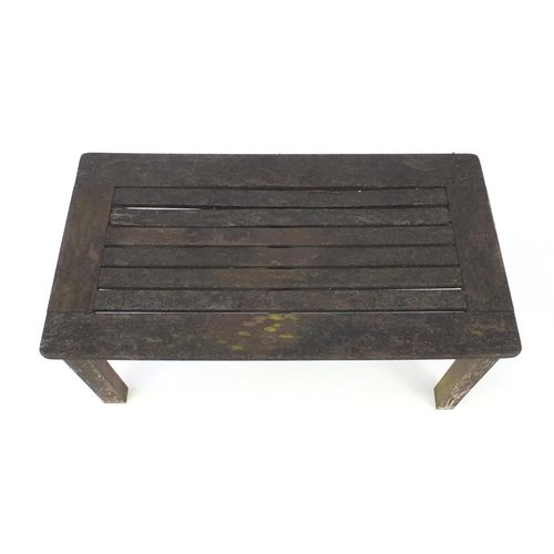 192 - Teak garden bench and table