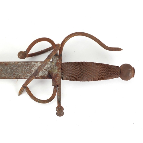 973 - Spanish Colada Del Cid sword, 73cm in length