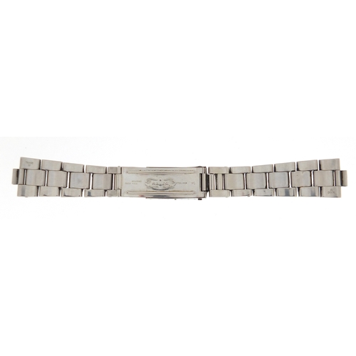 685 - Stainless steel Rolex wristwatch strap, numbered 78350 19, 22cm in length