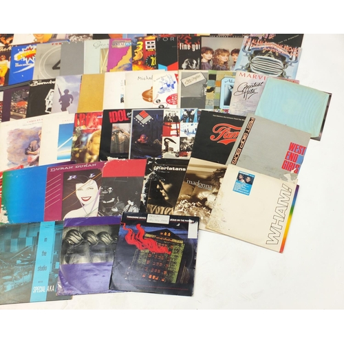 2605 - Vinyl LP's including U2, Wham!, Kylie Minogue, Madonna and Eurythmics