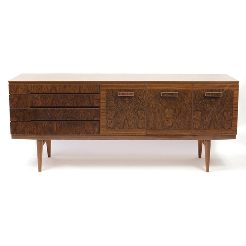 2053 - Bautility sideboard fitted with four drawers, a pair of cupboard doors and central fall, 77cm H x 18... 