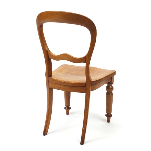 2045 - Railway interest Bristol and Exeter Oak boardroom chair, 90cm high