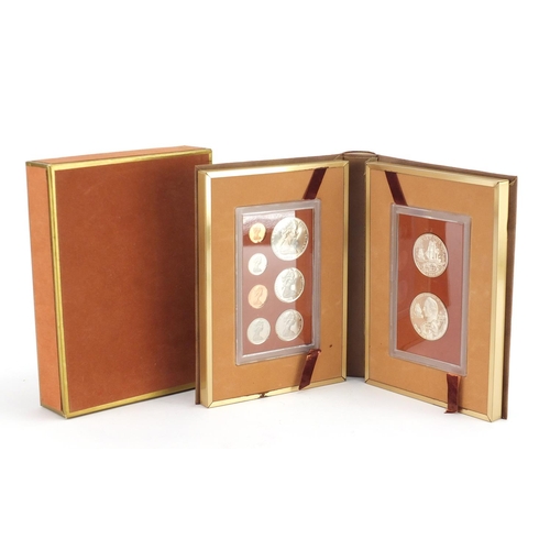 2565 - Cook Islands 1973 proof coin set, with display folder