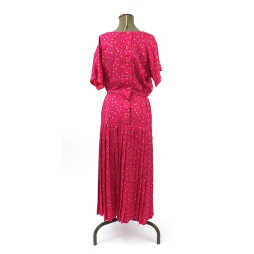 2489 - Three Ladies maxi dresses comprising a Bellville Sassoon, Jean Varon and Jean Muir, all sizes 12