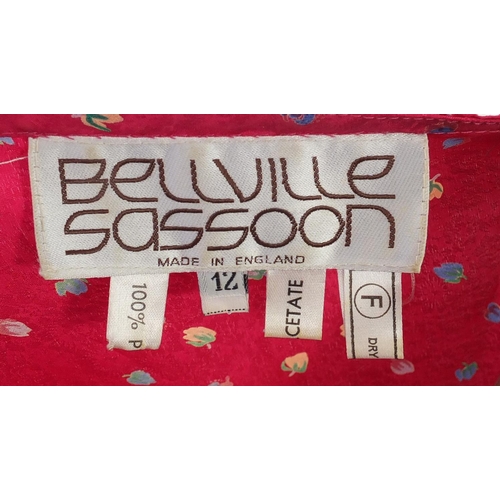 2489 - Three Ladies maxi dresses comprising a Bellville Sassoon, Jean Varon and Jean Muir, all sizes 12