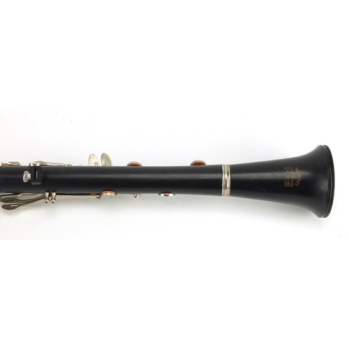 2356 - Ebonised Boosey & Hawkes three piece clarinet, numbered 551660, with fitted box