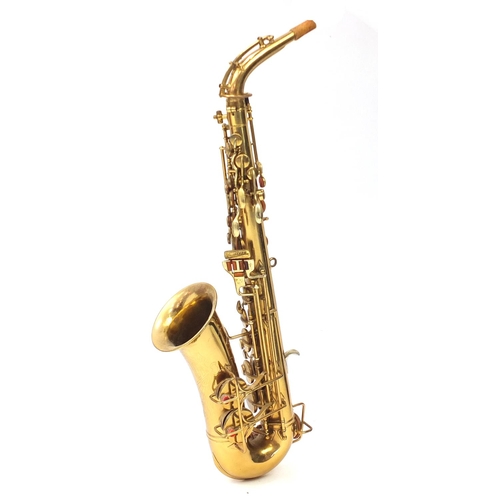 2355 - The Buescher Aristocrat by Elkhart lacquered saxophone, with fitted case