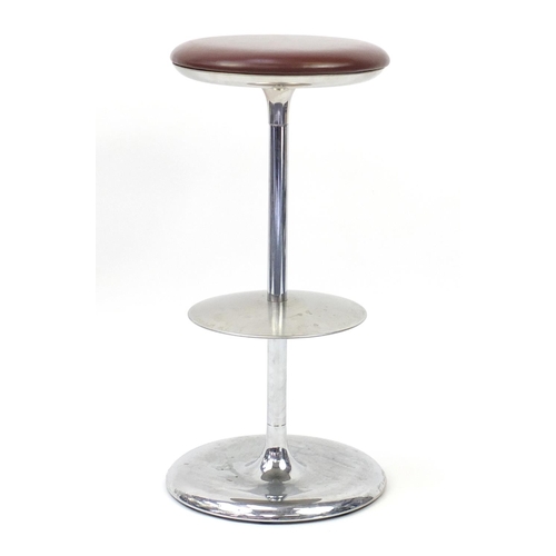 2073 - Plank Frisbi bar stool, designed by Biagio Cisotti and Sandra Laube, 81cm high( retails at £795)