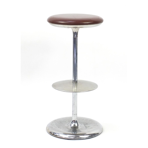 2073 - Plank Frisbi bar stool, designed by Biagio Cisotti and Sandra Laube, 81cm high( retails at £795)