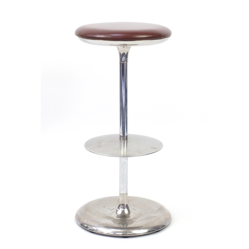 2051 - Plank Frisbi bar stool, designed by Biagio Cisotti and Sandra Laube, 81cm high  ( retails at £795)