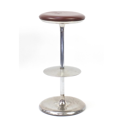 2052 - Plank Frisbi bar stool, designed by Biagio Cisotti and Sandra Laube, 81cm high ( retails at £795)