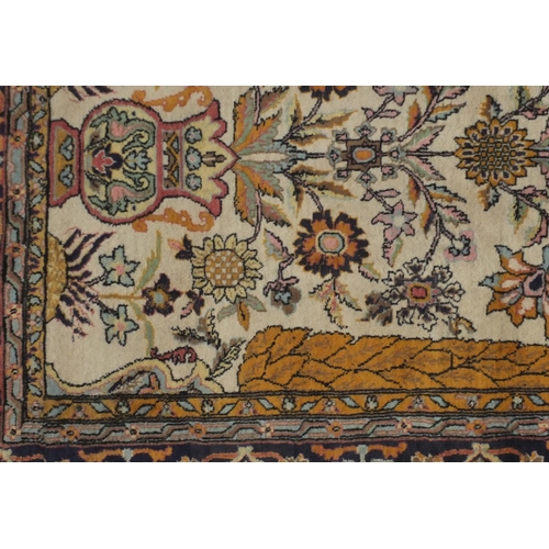 2110 - Rectangular Persian Qum rug, 160cm x 93cm