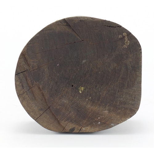 2275 - Chinese root carving of a fisherman, 41cm high