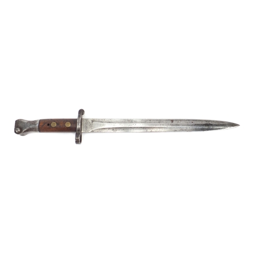 971 - British Military bayonet, impressed marks to the blade, 42cm in length