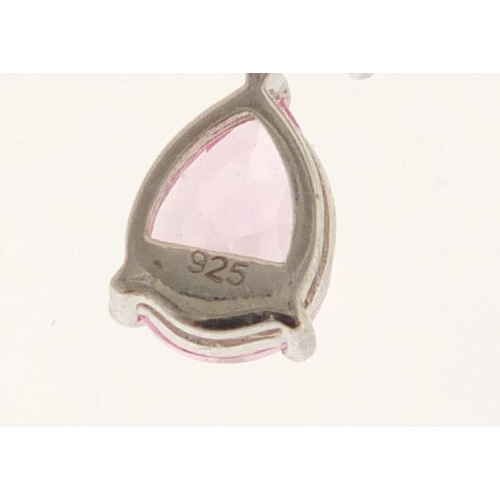 385 - Ten silver semi precious stone earrings, approximate weight 35.2g
