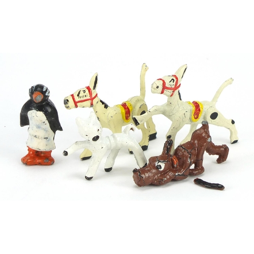 678 - Miniature die cast figures including Muffin the Mule and Pingu