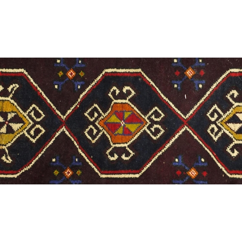 181 - Two Turkish Yastik rugs, each approximately 100cm x 48cm