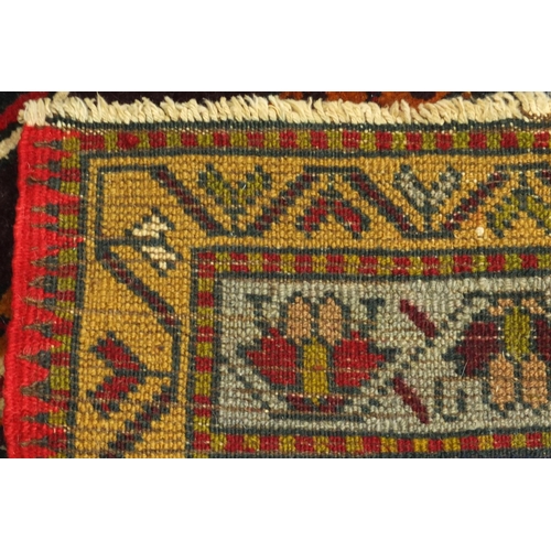 181 - Two Turkish Yastik rugs, each approximately 100cm x 48cm