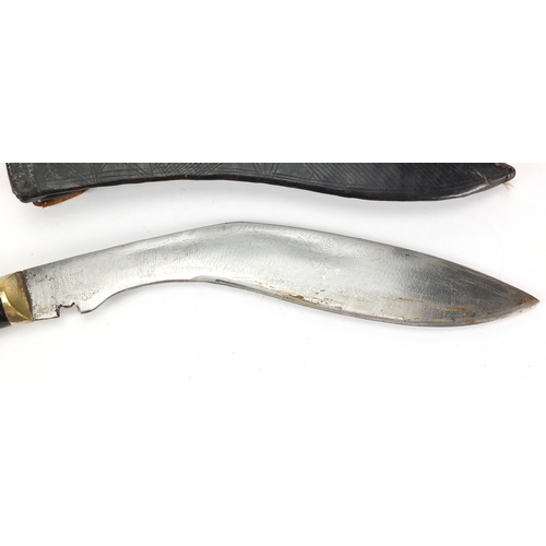 974 - Gurkha Kukri knife with sheath