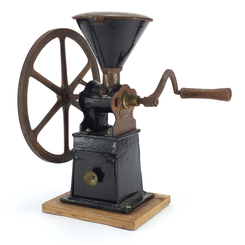 45 - Vintage coffee grinder, 43cm high
