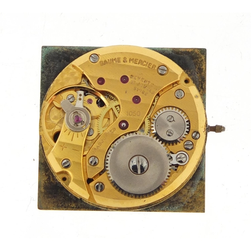 653 - Baume & Mercier watch movement, numbered 1050