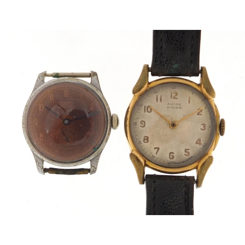 640 - Two vintage gentleman's wristwatches comprising Fremes and Ancre