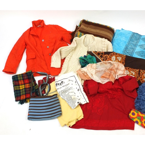 537 - 1970's and later clothing and accessories including a Dannimac jacket
