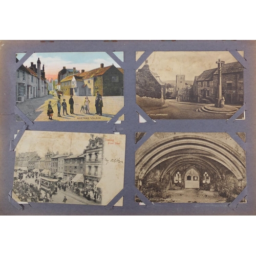799 - Album of postcards including Westminster Abbey, Rochester and Northan