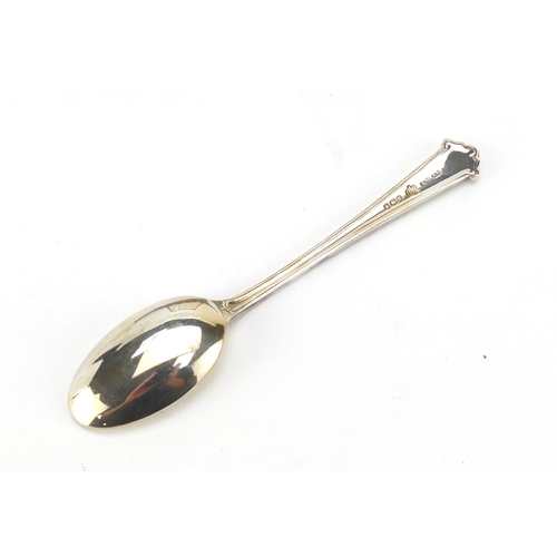 694 - Set of six silver teaspoons, hallmarked Sheffield 1966, 11.5cm in length, 105.5g