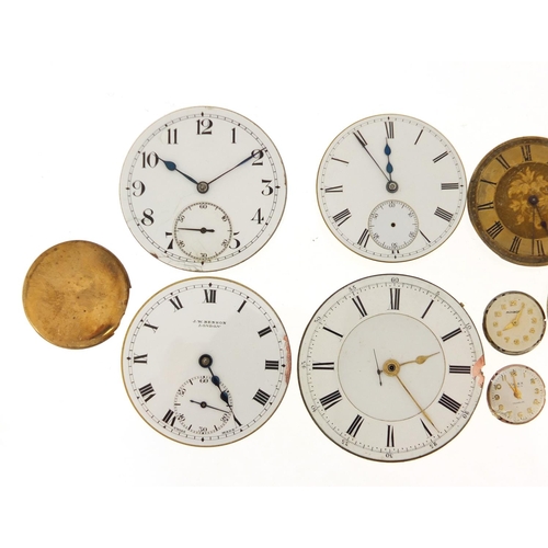 630 - Watch movements including J W Benson and George Grand & Son