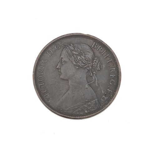 238 - Five Victoria Bun Head farthings comprising dates 1860, 1861, 1862, 1864 and 1865