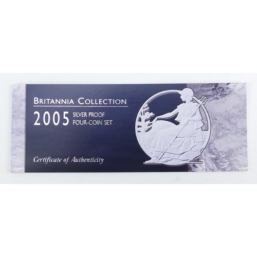 2627 - 2005 United Kingdom Britannia silver proof collection