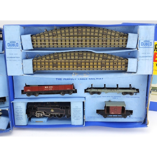 171 - Two Hornby Dublo electric train sets with boxes comprising models EDG17 and EDG18