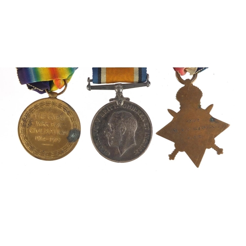 271 - British Military World War I trio awarded to 13069Pte.R.C.GLADWELL.A.S.C.