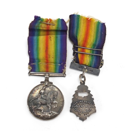839 - British Military World War I 1914-18 war medal, awarded to 23978I.?.G.D PENNEY  and Kent Education C... 