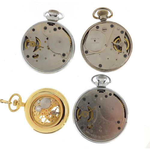 637 - Five gentleman's pocket watches including Services and Smiths